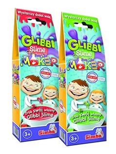 Masy plastyczne - Simba 105953226 Glibbi Slime Maker, 3 asortyment Glibber, czerwony/zielony/niebieski - grafika 1