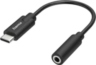 Złącza, przejściówki, adaptery - Hama Audio Adapter USB-C spraudnis 3.5mm ligzda melna - Vads - miniaturka - grafika 1