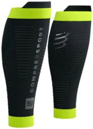 Compressport Opaski kompresyjne COMPRESSPORT R2 3.0 R2 3.0 FLASH Black/Fluo Yellow - Skarpetki i podkolanówki sportowe - miniaturka - grafika 1