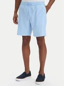 Spodenki męskie - Tommy Hilfiger Szorty materiałowe Dover MW0MW44355 Niebieski Regular Fit - miniaturka - grafika 1