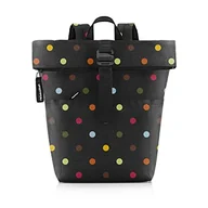 Plecaki - Reisenthel Rolltop Backpack – miejski i stylowy plecak, nowoczesne wzornictwo, przestronny plecak na czas wolny, do pracy i na wycieczkę po mieście, kolor: kropki - miniaturka - grafika 1