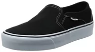 Sneakersy damskie - Vans Damskie sneakersy Asher, Czarny Canvas Black 3sy, 34.5 EU - miniaturka - grafika 1