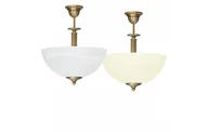 Lampy sufitowe - Lampa mosiężna z 1 kloszem V-S1AB - miniaturka - grafika 1