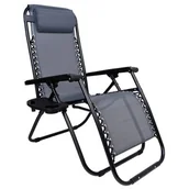 Fotele i krzesła ogrodowe - Leżak ogrodowy Orion Zero Gravity -  szary - miniaturka - grafika 1