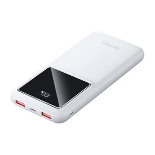 Powerbank Vention FHKW0 10000mAh Micro-USB USB-C 2xUSB-A 22.5W (biały) - Powerbanki - miniaturka - grafika 1