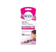 Depilacja - Veet Wax Strips plastry do depilacji woskiem Vitamin E & Almond Oil 20 szt. - miniaturka - grafika 1
