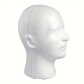 Pozostałe akcesoria fryzjerskie - TEMU Leżka Męska Głowa Manekina - Realistyczne Cechy Twarzy, do Robienia Peruk, Stylizacji Włosów, Okularów/Czapki - Trwała Konstrukcja z Pianki - - miniaturka - grafika 1