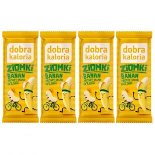 Dobra Kaloria Baton Ziomki banan i nerkowiec Zestaw 4 x 32 g - Batoniki - miniaturka - grafika 1