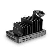 Ładowarki do telefonów - CHARGER STATION 160W USB 6PORT/73436 LINDY - miniaturka - grafika 1