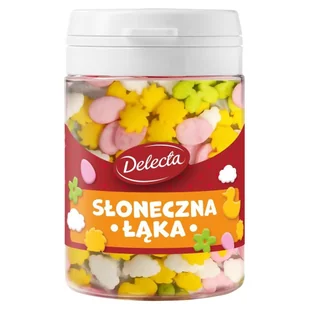 Delecta Posypka cukrowa dekoracyjna słoneczna łąka 48 g - Dodatki do ciast w proszku - miniaturka - grafika 1
