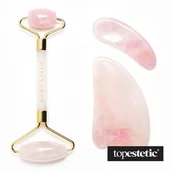 Zestawy kosmetyków damskich - Easy Livin Easy Livin Self Love Will Set You Free ZESTAW Kamień masujący z różowego kwarcu 1 szt. + Wałeczek do masażu i liftingu twarzy 1 szt. + Do nakładania kremu i masażu okolic oczu - miniaturka - grafika 1