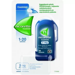 McNeil Nicorette Coolmint 2mg 20 szt. - Rzucanie palenia - miniaturka - grafika 1