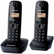 Telefony stacjonarne - Telefon stacjonarny Panasonic model KX-TG1612FXH (KX-TG1612FXH) Szary - miniaturka - grafika 1