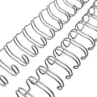 Okładki do laminatorów i bindownic - GRZBIET DRUTOWY do bindowania 1 1/4" srebrny - miniaturka - grafika 1