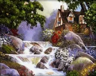 Malowanie po numerach - Norimpex Malowanie po numerach. Wodospad 40 x 50 cm - miniaturka - grafika 1