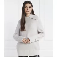 Swetry damskie - Patrizia Pepe Sweter | Regular Fit | z dodatkiem wełny - miniaturka - grafika 1