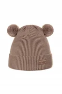 Czapki dla dzieci - Ander Czapka Dziecięca Wiosenna Letnia Beanie Teddy Boy Camel 46 - miniaturka - grafika 1