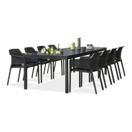 Meble ogrodowe - Zestaw ogrodowy Nardi NET/RIO - 8/210 Antracite - miniaturka - grafika 1