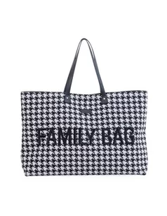 Childhome Torba Family Bag czarna-biała pepitka - Torby i organizery dla mam - miniaturka - grafika 1