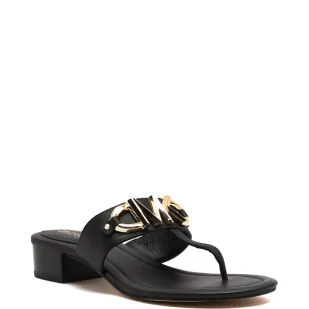 Michael Kors Skórzane klapki IZZY - Klapki i japonki damskie - miniaturka - grafika 1