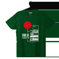 Odzież do sportów motorowych - T-shirt koszulka Mitsubishi Lancer Evo IX zielona-L - miniaturka - grafika 1
