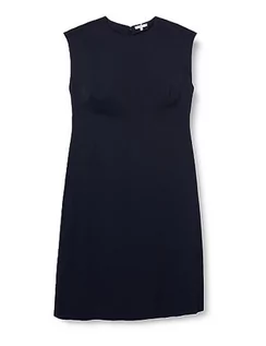 Sukienki - Tommy Hilfiger Damska sukienka midi z krótkim rękawem CRV Fit & Flare, Pustynne niebo, 54 - grafika 1