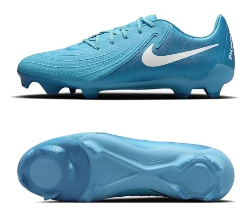 Nike Męskie buty piłkarskie Phantom Gx II Academy Fg/Mg, Blue Fury/White, 44 EU, Niebieska furia biała, 42 EU