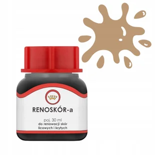 Farba do Skóry Lakier Renoskór Barwnik do Skór Gładkich 30ml Beżowy - Kosmetyki samochodowe - miniaturka - grafika 1