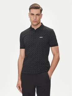 BOSS Polo Paddy Striped C 50540719 Czarny Regular Fit - Koszulki męskie - miniaturka - grafika 1