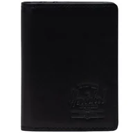 Portfele - Herschel Gordon Leather RFID Wallet 11148-00001, Kobieta/Mężczyzna, Portfel, Czarny - miniaturka - grafika 1