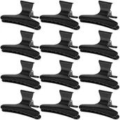 Pozostałe akcesoria fryzjerskie - Activ E-54 Kraby Klipsy fryzjerskie 8cm, 12szt. - miniaturka - grafika 1