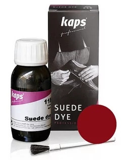 Środki do obuwia i ubrań - Kaps Farba do Zamszu Nubuku Weluru Suede Dye 12 kolorów 112-czerwony) CC46-63698 - grafika 1