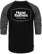 Koszulki męskie - t-shirt HORSEFEATHERS BRONCO RAGLAN T-SHIRT Black/Gray - miniaturka - grafika 1