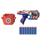 Zabawki militarne - NERF Marvel Blaster Captain America - miniaturka - grafika 1