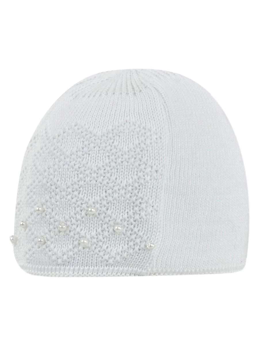Dziecięca czapka beanie biała Döll r.47