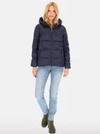 Kurtki damskie - Krótka zimowa kurtka damska w stylu miejskim 3XL Granatowy - miniaturka - grafika 1