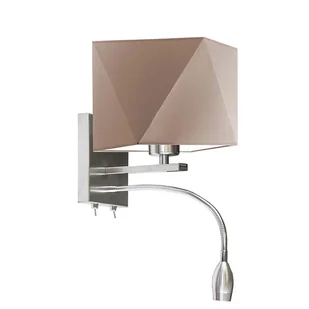 2-płomienny kinkiet ścienny z dodatkowym oświetleniem LED MESSA - Lampy ścienne - miniaturka - grafika 1