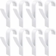 Wieszaki łazienkowe - Zestaw 8 haczyków do grzejnika, wieszak na ręczniki, białe plastikowe haki do grzejnika, haki do grzejnika łazienkowego - miniaturka - grafika 1