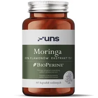 Witaminy i minerały dla sportowców - UNS Moringa 20% Flawonów Ekstrakt 15:1 60vegcaps - miniaturka - grafika 1