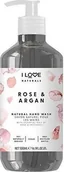 Dezynfekcja - I love I Love, Naturals Collection, Rose & Argan, Liquid Soap, For Hands, 500 ml Unisex - miniaturka - grafika 1