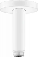 Akcesoria do armatury i ceramiki - HANSGROHE 27393700 Przyłącze sufitowe S 100 mm, mat biały - miniaturka - grafika 1