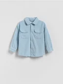 Kombinezony dla dzieci - Reserved - Bawełniana koszula - jasnoniebieski - miniaturka - grafika 1