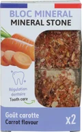 Witaminy i odżywki dla gryzoni - ZOLUX Kostka mineralna dla małych ssaków NUTRIMEAL 3 z marchewką 2 x 200g - miniaturka - grafika 1