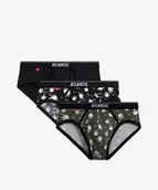 Majtki męskie - Slipy Blazy Tom 3MP-160 3-pack Khaki-Czarny, XL - miniaturka - grafika 1