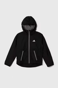 adidas kurtka kolor czarny - Kurtki i płaszcze dla dziewczynek - miniaturka - grafika 1