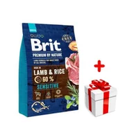 Sucha karma dla psów - BRIT Premium By Nature Sensitive Lamb 3kg - miniaturka - grafika 1