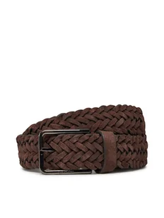 Calvin Klein Pasek Męski Warmth Braided Suede 35Mm K50K512841 Brązowy - Paski - miniaturka - grafika 1
