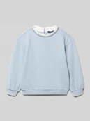 Swetry dla dziewczynek - Sweter z dzianiny z okrągłym dekoltem - miniaturka - grafika 1