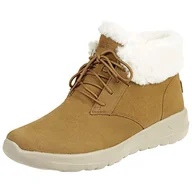 Botki damskie - Skechers Damskie botki Go Joy, Brązowy kasztan zamsz wykończenie Csnt, 38 EU - miniaturka - grafika 1