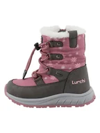 Kozaki damskie - Lurchi Kozaki zimowe "Aria" w kolorze szaro-jasnoróżowym - miniaturka - grafika 1